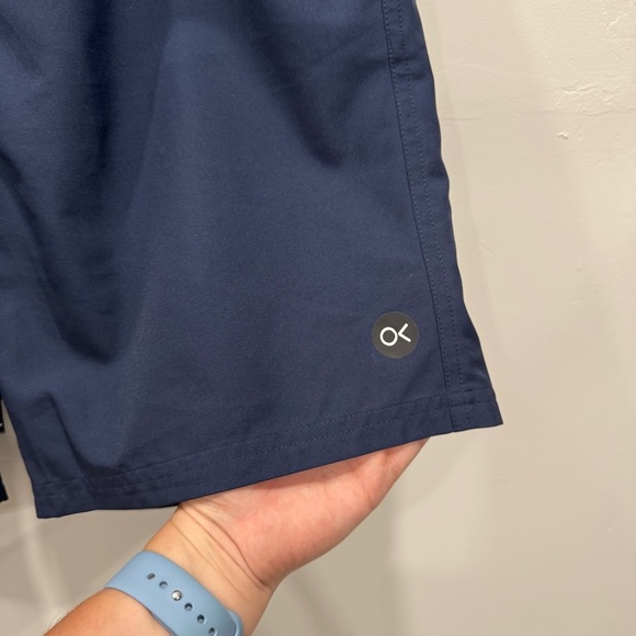 Outerknown Nomadic Volley Drawstring Shorts Navy Blue Athletic Quick Dry Large - Picture 3 of 8